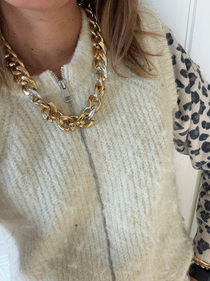Collier ⟩ TWIGGY gold&silv