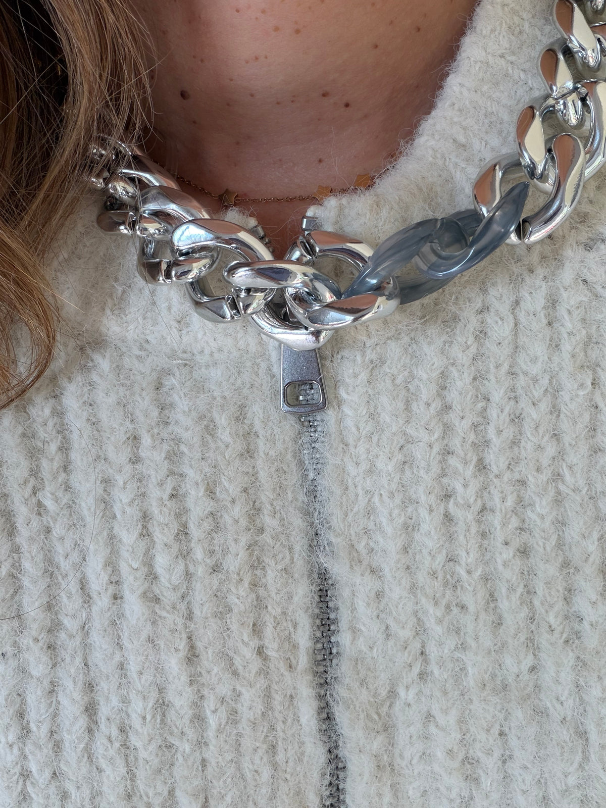 Collier ⟩ TWIGGY gold&silv