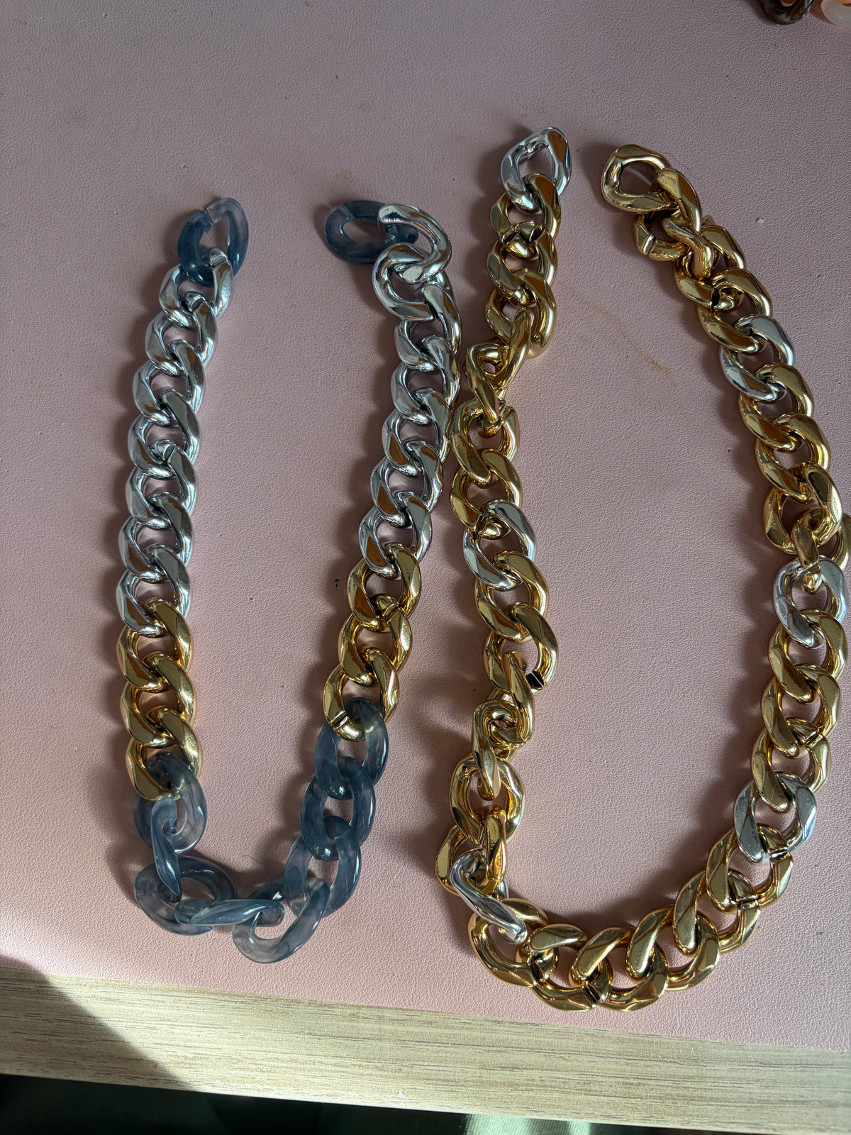 Collier ⟩ TWIGGY gold&silv
